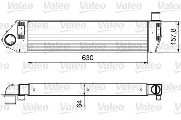 VALEO Turbo Radiator (Intercooler) for 2003 Megane II & Scenic II 1.9-2.0Dci — Radiators & Fans