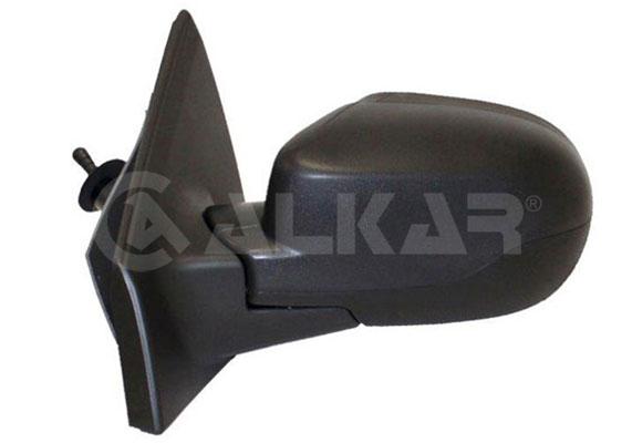 Alkar 6137176 Outer Rear View Mirror Left Mechanical Aspheric Renault Clio III 2009-2012 — Mirrors