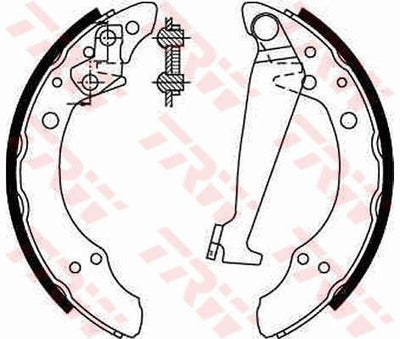 TRW GS8526 Brake Shoes - Volkswagen Classic Golf — Brake Cables & Hardware