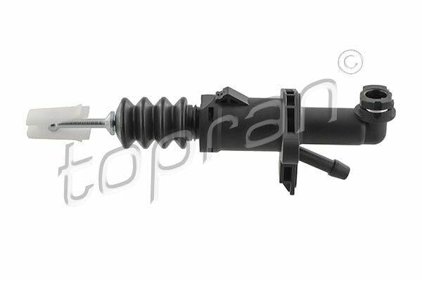 topran 114039 clutch master cylinder for volkswagen, side view of topran 114039 clutch master cylinder TOPRAN 114039 Clutch Master Cylinder - Compatible with Volkswagen T5/T6 (2004+) | 15.87 mm Piston Diameter TOPRAN 114039 Clutch Master Cylinder for Volkswagen T5/T6 topran, clutch-master-cylinder, volkswagen, t5-t6-parts, mechanics-tools, car-owners, automotive, vehicle-maintenance, replacement-parts, ai-generated