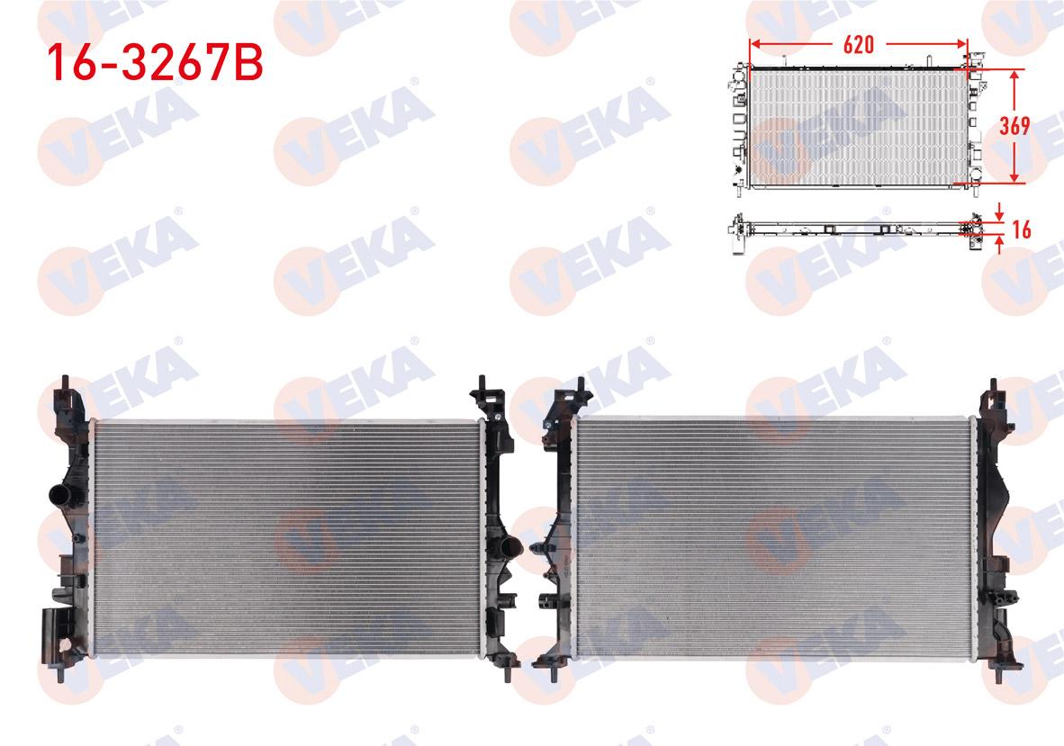 Veka 16-3267B Su Radiator Brazing Opel Corsa E 1.3 CDTi M-T Ac + /-2014 — Radiators & Fans