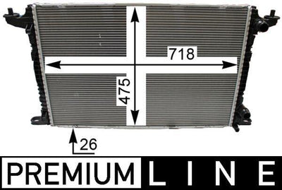 Mahle CR2179000P Water Radiator VW Touareg/Audi A4/A5/A6/A7/Q5/Q7 16-24 — Radiators & Fans