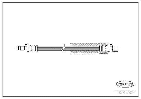 corteco rear brake hose for e-60 e-61 e-63 e-64 e-65 e-66, technical specifications of corteco rear brake hose CORTECO Rear Brake Hose - Compatible with E-60, E-61, E-63, E-64, E-65, E-66 | 303 mm CORTECO Rear Brake Hose for E-60/E-61/E-63/E-64/E-65/E-66 corteco, rear-brake-hose, brake-parts, e-60, e-61, e-63, e-64, e-65, e-66, ai-generated