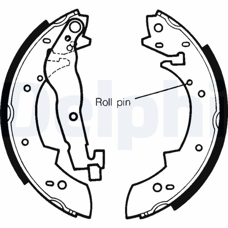 Delphi LS1233 Brake Pabucu BMW 3 E30 82-93
