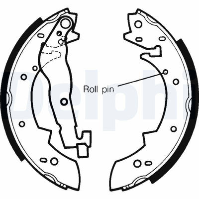 Delphi LS1233 Brake Pabucu BMW 3 E30 82-93