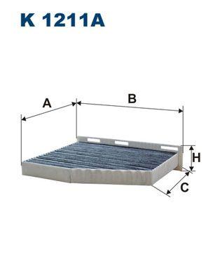 Filtron K1211A Cabin Air Filter Audi A3 Q3 VW Golf V-VI Jetta Passat Leon Octavia Caddy Tiguan