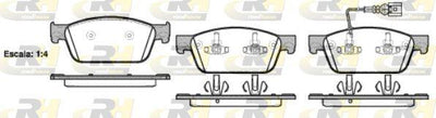 ROADHOUSE 21440.01 Brake Pad Multivan V 7Hm. 7Hn. 7Hf. 7Ef. 7Em — Brake Pads