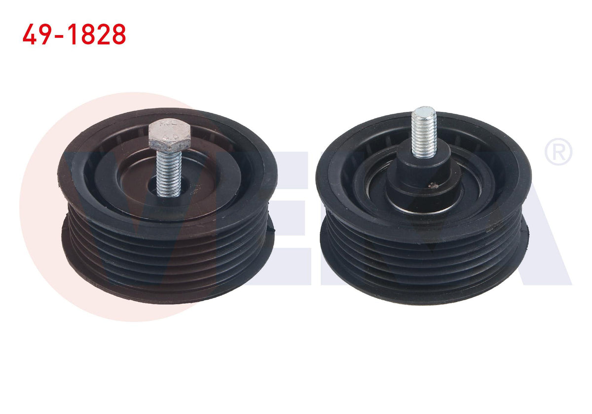 Veka 49-1828 V Belt Tensioner Bearing Plastic 69X26 Fiat Ducato 2.2 Mjt 2006-/ Jumper 2.2 HDi 2006-/ F — Pulleys & Tensioners