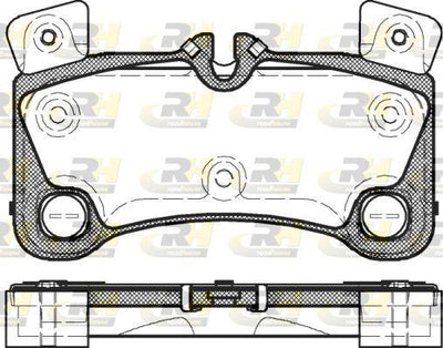 ROADHOUSE 21346.00 Brake Pad Q7 4L 03 06 — Brake Pads