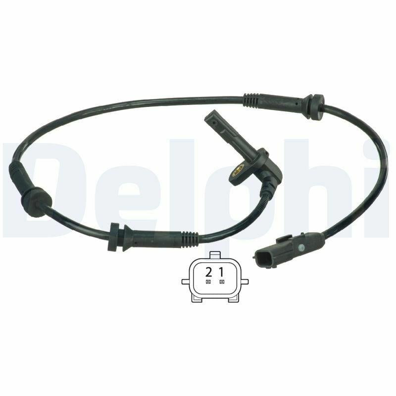 Delphi ABS Sensor Front for 13 Clio IV - Active Sensor with 625 mm Cable Length — Brake Sensors & ABS