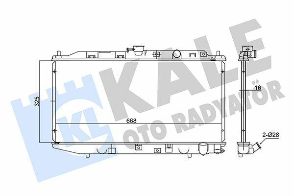 KALE 347540 Radiator - Compatible with 92 Civic — Radiators & Fans