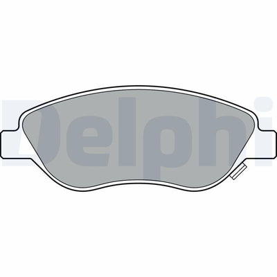 Delphi LP3360 Brake Pad Front Egea 1.6Mjt Large Type Bravo — Brake Pads