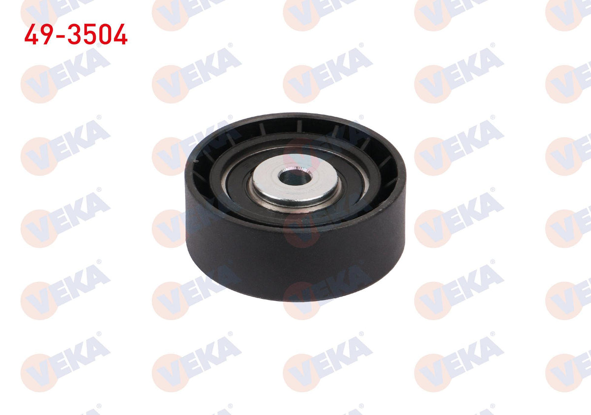 Veka 49-3504 V Belt Tensioner Bearing Plastic 56X21 Renault Clio II 1.2 16V 1998-/ Kangoo 1.2 16V 1997-/ Symbol II 1.2 16V 2008-/ Dacia Logan I-II 1.2 16V 2006-/ Sandero 1.2 16V 2008