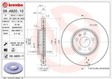 BREMBO 09.A820.11 - VW A4/A5 Front Brake Disc — Brake Rotors & Drums