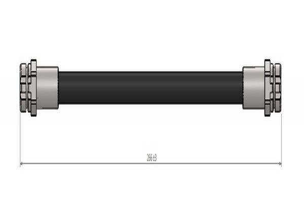 CAVO C900616A - Rear Brake Hose for Eos 06, Yeti 09, Scirocco 08 — Brake Hydraulics