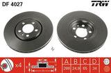 TRW Brake Disc for VW Golf IV, Bora, Polo — Brake Rotors & Drums