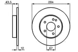 BOSCH Brake Disc Front (Non-Vented) - C-Class W202 (1993-2000) — Brake Rotors & Drums