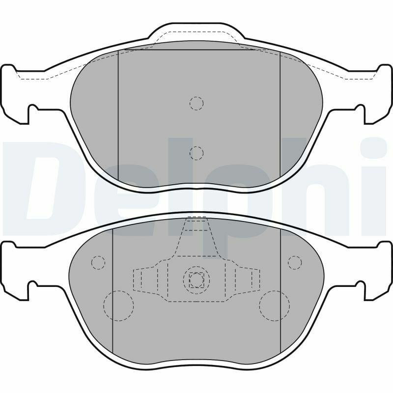 Delphi LP1724 - Front Brake Pads for 03-Connect 1.8