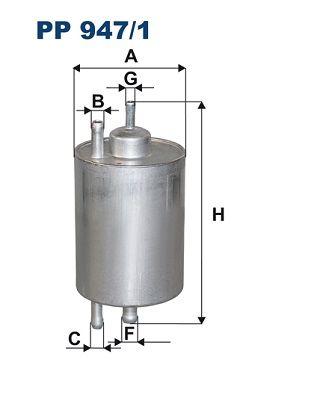 Filtron PP947-1 Fuel Filter W202 97 > 00 W203 02 > 07 Cl203 02 > 08 C209 02 > 09 W210 97 > 00 W220 98 > 05 — Fuel Delivery