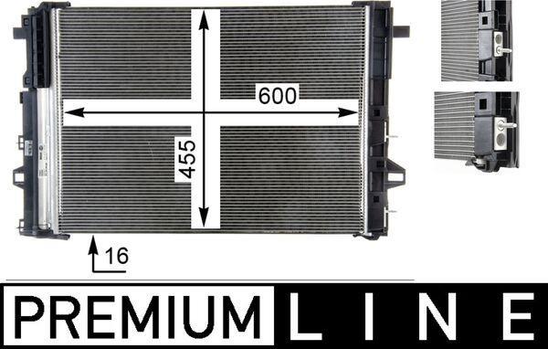 Mahle AC446000P A/C Condenser Mercedes X117 W176 W246 C117 13-18