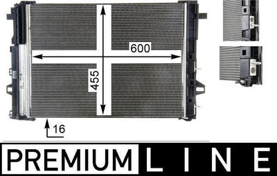 Mahle AC446000P A/C Condenser Mercedes X117 W176 W246 C117 13-18 — Condensers & Evaporators
