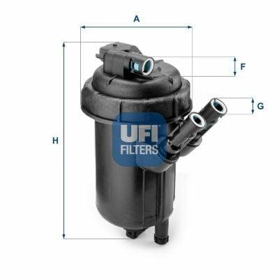 UFI Fuel Filter 55.114.00 - Sensor-Enabled for Kmp Corsa.C — Fuel Delivery