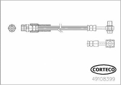 CORTECO Audi Brake Hose - Q5 2.0 TDI — Brake Hydraulics