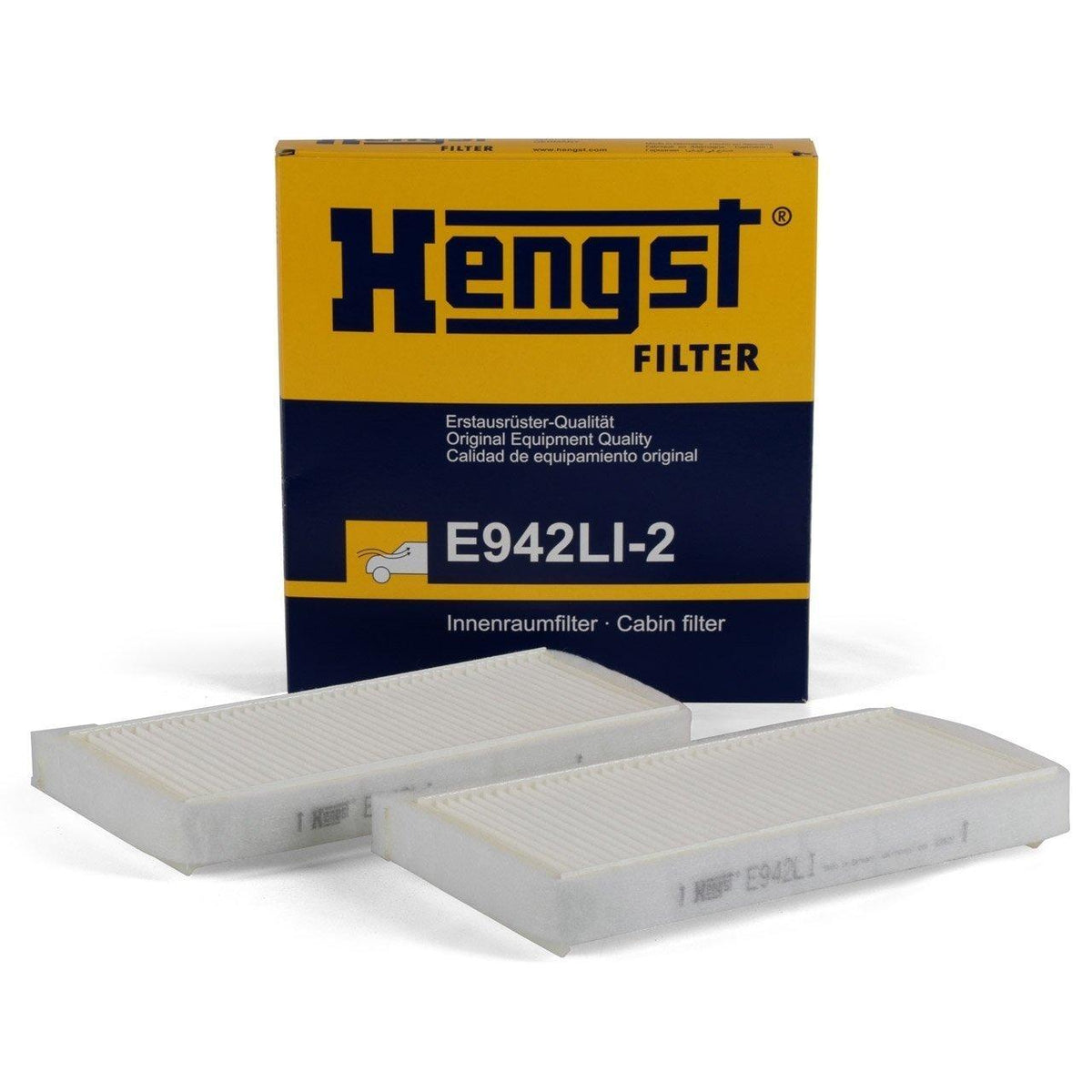 Hengst W210 Pollen Filter - Compatible with Digital Climate Control Mercedes Benz — Air & Cabin Filters