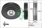 ina 544008820 crank pulley front view, ina 544008820 crank pulley side view INA 544008820 Crank Pulley - Compatible with Logan II, Megane II III, Scenic II, Nissan Primera 1.9 DCI | 151.5mm INA Crank Pulley 544008820 - For Logan, Megane, Scenic, Nissan | 151.5mm ina, crank-pulley, car-parts, mechanics, engine-performance, nissan-parts, logan-parts, megane-parts, scenic-parts, ai-generated