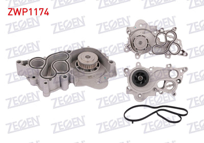 Zegen ZWP1174 Water Pump Volkswagen Golf VII (5G1) 1.2 TFSI 2012-/ Golf VII (5G1) 1.4 TFSI 2012-A1 — Water Pump & Thermostat