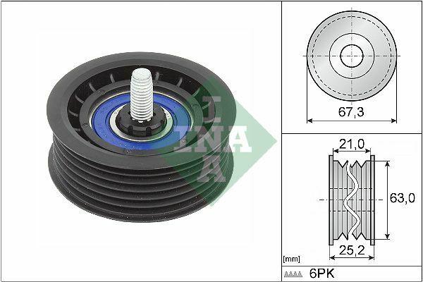 INA 532090610 - Tensioner Pulley for V-Belt Applications — Pulleys & Tensioners