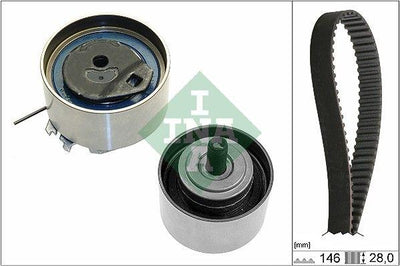 INA 530064110 Timing Belt Kit Cherokee Voyager Cruiser 2,4 01 — Belts