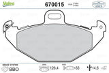 VALEO 670015 Brake Pad Set - Rear 1998-2002 Laguna — Brake Pads