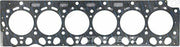 victor reinz cylinder head gasket, TCD 2012 L6 4V gasket close-up, technical specifications of Victor Reinz gasket Victor Reinz Cylinder Head Gasket 61-10008-00 - TCD 2012 L6 4V Containing 1 Kertik for Car Owners & Mechanics Victor Reinz Cylinder Head Gasket - TCD 2012 L6 4V automotive, cylinder-head-gasket, victor-reinz, car-parts, mechanics, engine-repair, metal-gasket, car-owners, engine-sealing, ai-generated