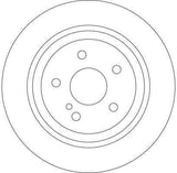 TRW DF4437 Brake Disc - Mercedes W220 (1998-2005) & Escort Classic — Brake Rotors & Drums