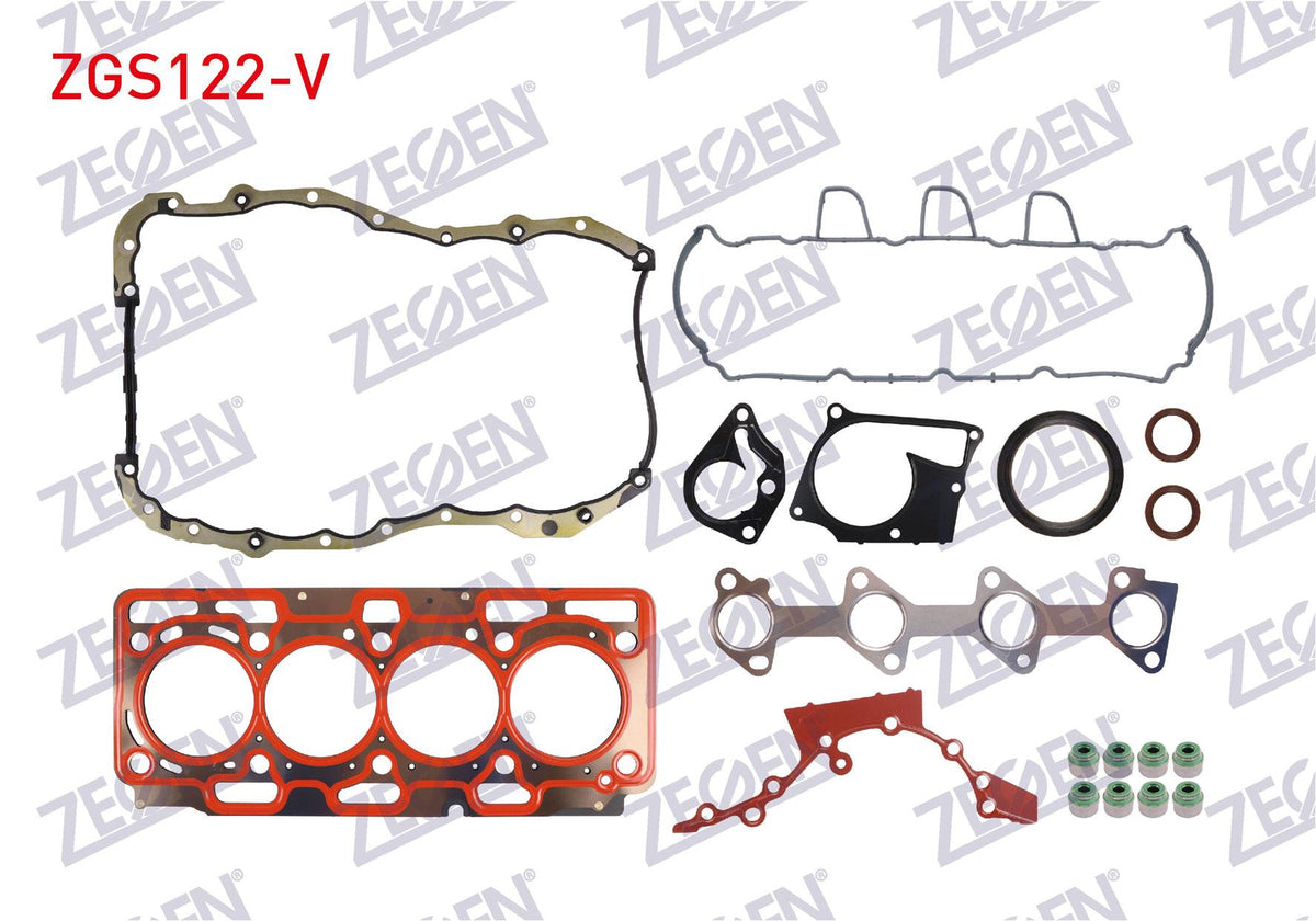 Zegen ZGS122-V Motor Set Gasket Renault Clio / Kangoo / Fluence / Megane 1.5 dCi (Viton with Seal) — Gaskets & Seals