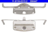 ATE Brake Pad Sheet Metal E 87 / 90 / 91 / 92 / 93 Front Tek — Brake Pads