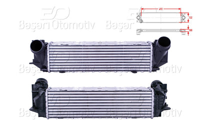 Wisco 3113990-00 Turbo Radiator (Intercooler) 492X132x100 BMW 5 Series (F10) 520i 10 > — Radiators & Fans
