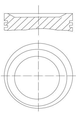 Mahle 0117501 Piston + Piston Ring 0.50 86.00 mm (Opel Astra Vectra 2.0 Ie 8V Ne 21Pim 1991-1996) — Pistons & Rotating