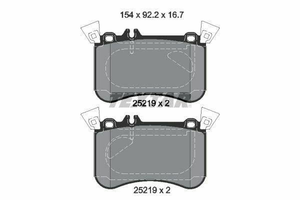 TEXTAR 2521905 Brake Pads - Front Disc Brake Pad Set