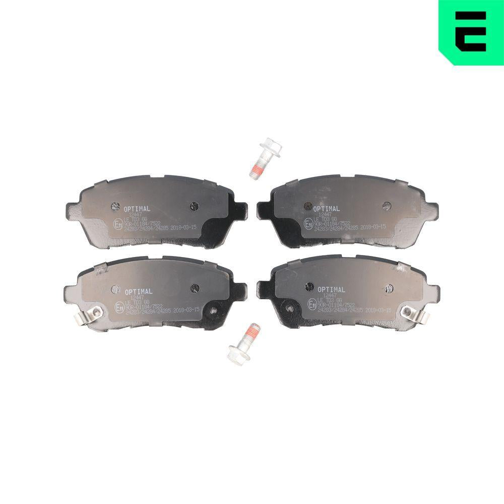 Optimal BP12447 Brake Pad Front (125mm) Fiesta VI Mazda 07