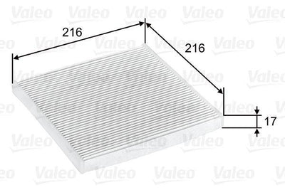 Valeo 698796 Cabin Air Filter-(Toyota Yaris 99 / 05 1.3 / Camry 01 / Land Cruiser 01 /) — Air & Cabin Filters