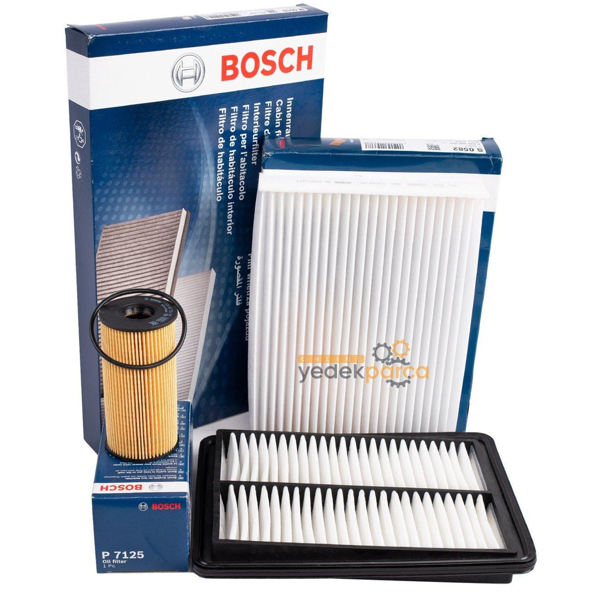 Bosch Nissan X-Trail 2014 1.6 dCi Periodic Maintenance Filter Set - Air, Oil — Maintenance & Service Kits