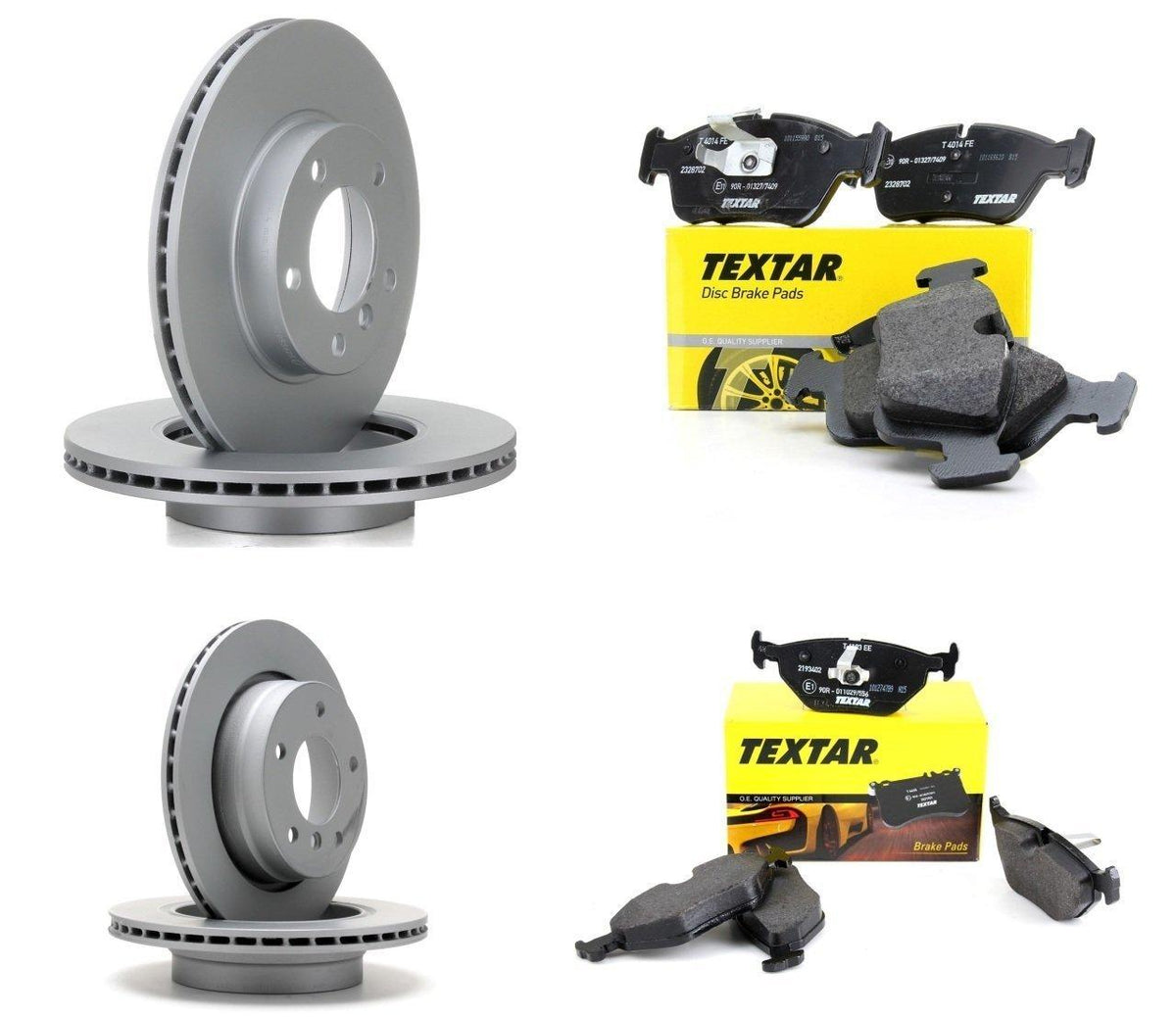 Ferodo BMW E46 320i Brake Disc & Pad Set - Front & Rear Pads — Brake Pads