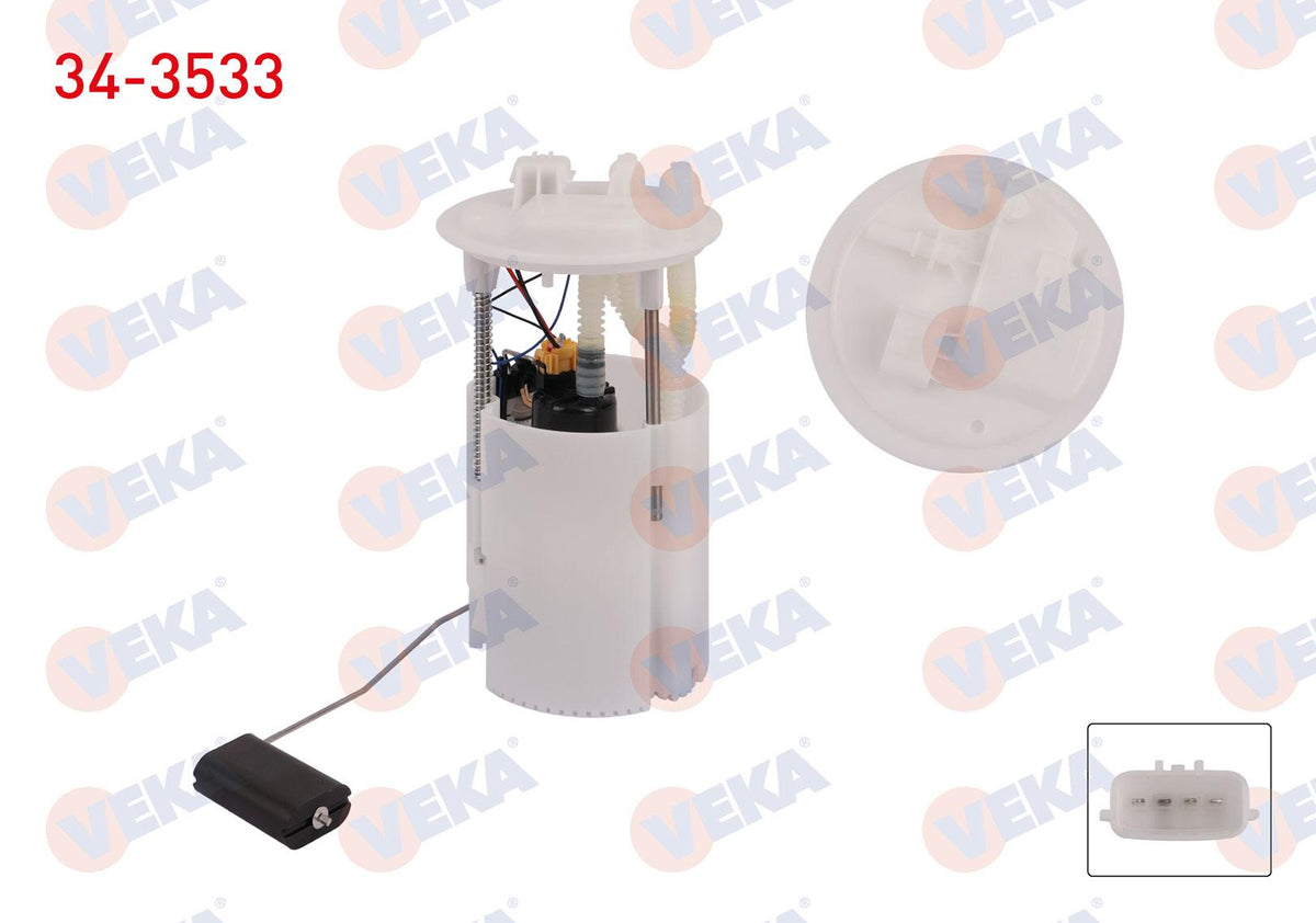 Veka 34-3533 Fuel Tank Level Float 3 Bar Renault Fluence-Megane III 1.5-2.0 dCi 2010 — Fuel Delivery