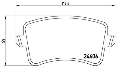 Brembo P85099 Brake Pad Rear Audi A4-A5-Q5 07-17 — Brake Pads