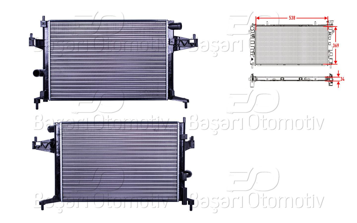 AUTOLUX 2113008-22 Water Radiator Mechanical Mt 540X378x23 Opel Corsa C 1.4 16V Z14xe 00 > — Radiators & Fans