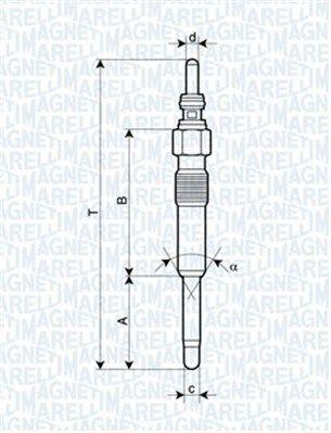 Magneti Marelli 060900140606 Glow Plug 11V A2 A3 A4 A5 A6 Passat Golf I — Coils & Plugs