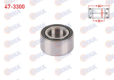 Veka 47-3300 Front Wheel Bearing Left-Right 35X66x32 Peugeot 106 II 1.0i 1996-2002 / Citroen Saxo 1.4-1.6-1. — Wheel Bearings