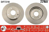 TRW DF7218 Disc Brake - Ventilated Type for Chevrolet Lacetti, Rezzo, Evanda — Brake Rotors & Drums